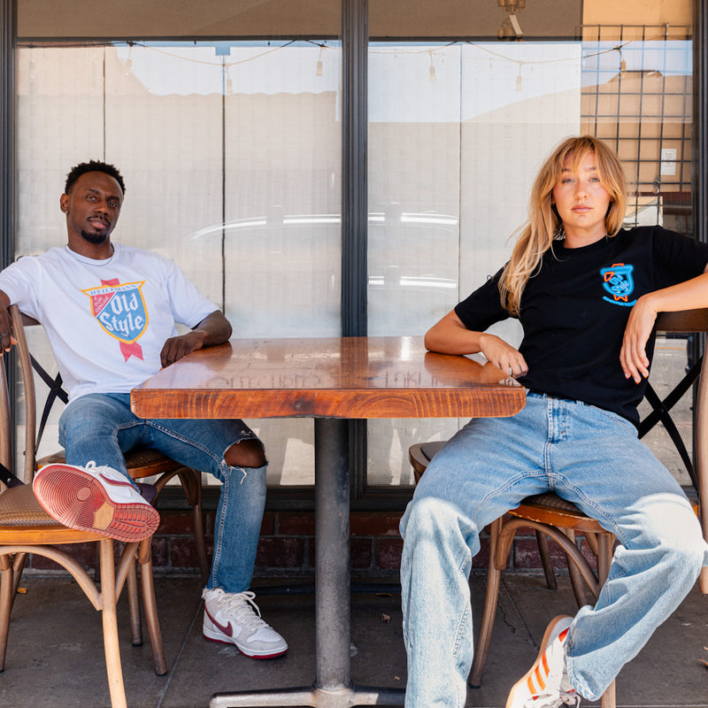 VINTAGE SHIELD TEE - WHITE