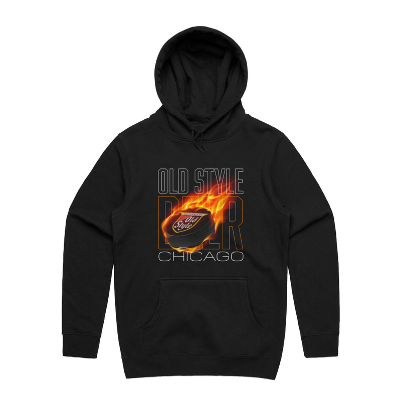 FLAMING PUCK HOODIE